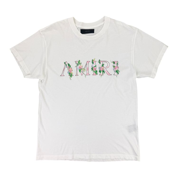Amiri Men’s White T-shirt - Large image 1