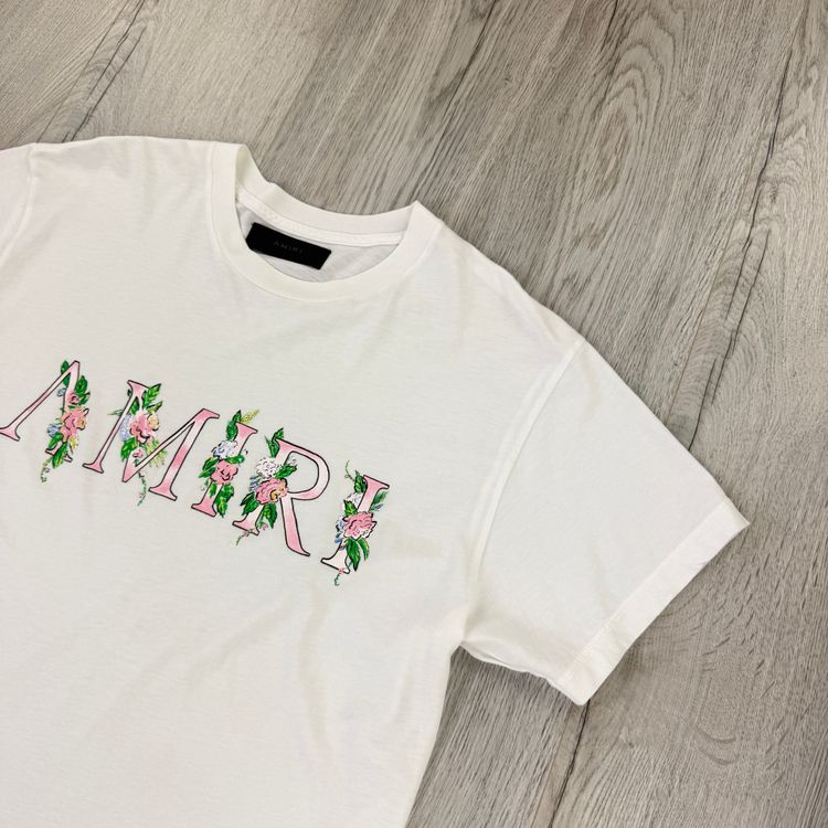 Amiri Men’s White T-shirt - Large obraz 5