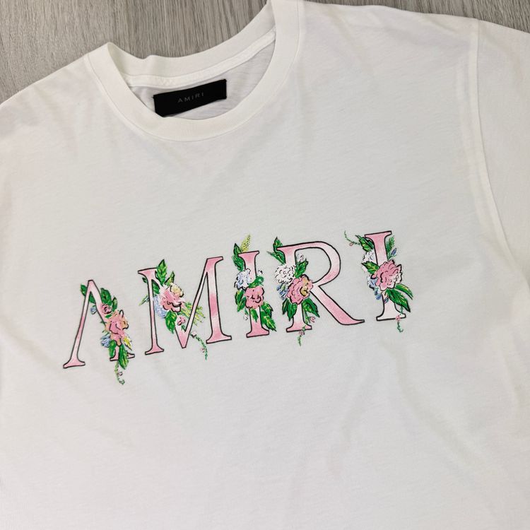 Amiri Men’s White T-shirt - Large obraz 6