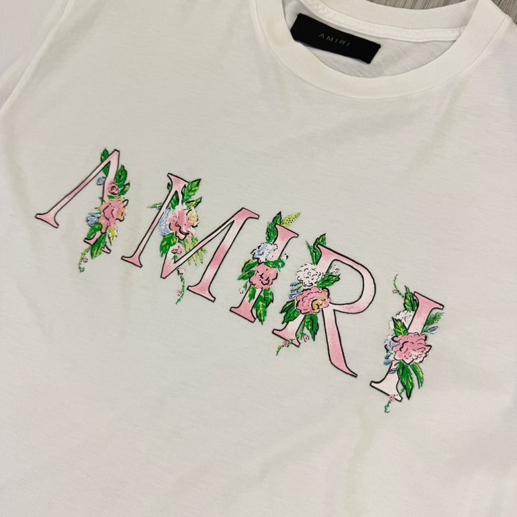 Amiri Men’s White T-shirt - Large obraz 3