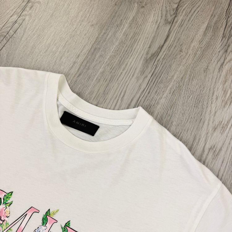 Amiri Men’s White T-shirt - Large obraz 7