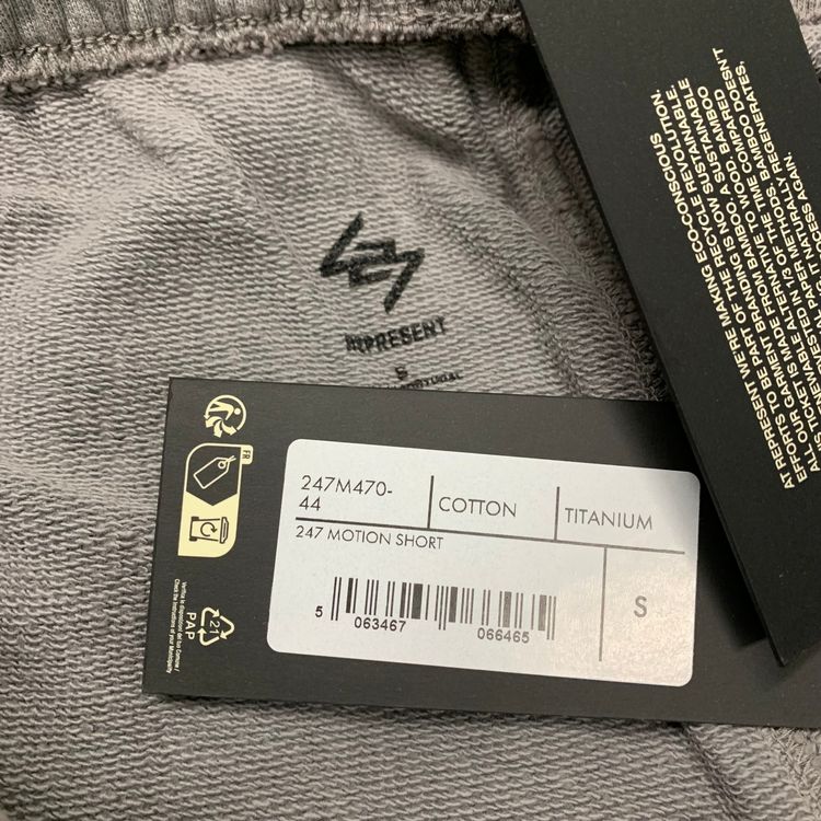 Represent Small Shorts 247 Motion Titanium Grey Shorts Bottoms 5