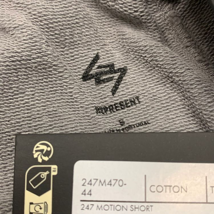 Represent Small Shorts 247 Motion Titanium Grey Shorts Bottoms 7