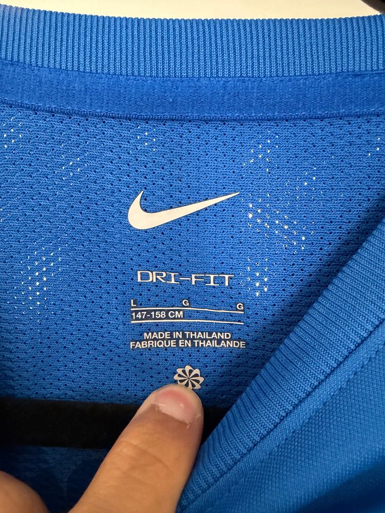 Nike Dri-FIT Academy Kids Blue Football Training Top Youth Large (11–13 Years) image 3