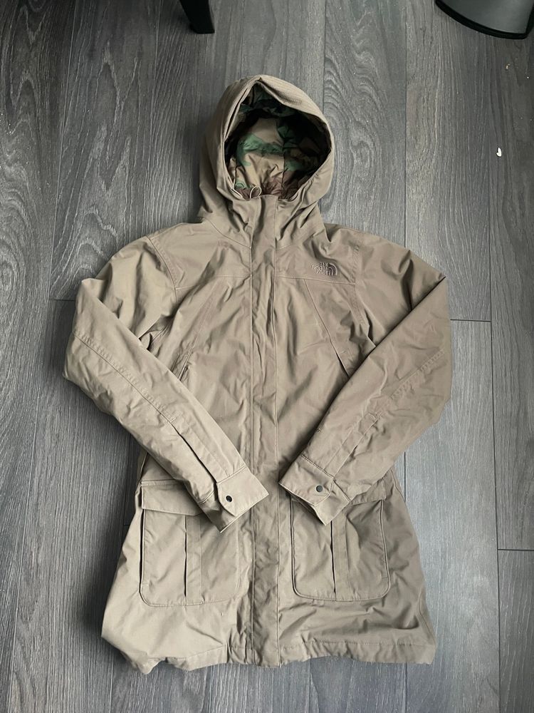 The North Face Khaki Medium Length Hyvent North Face Jacket product image