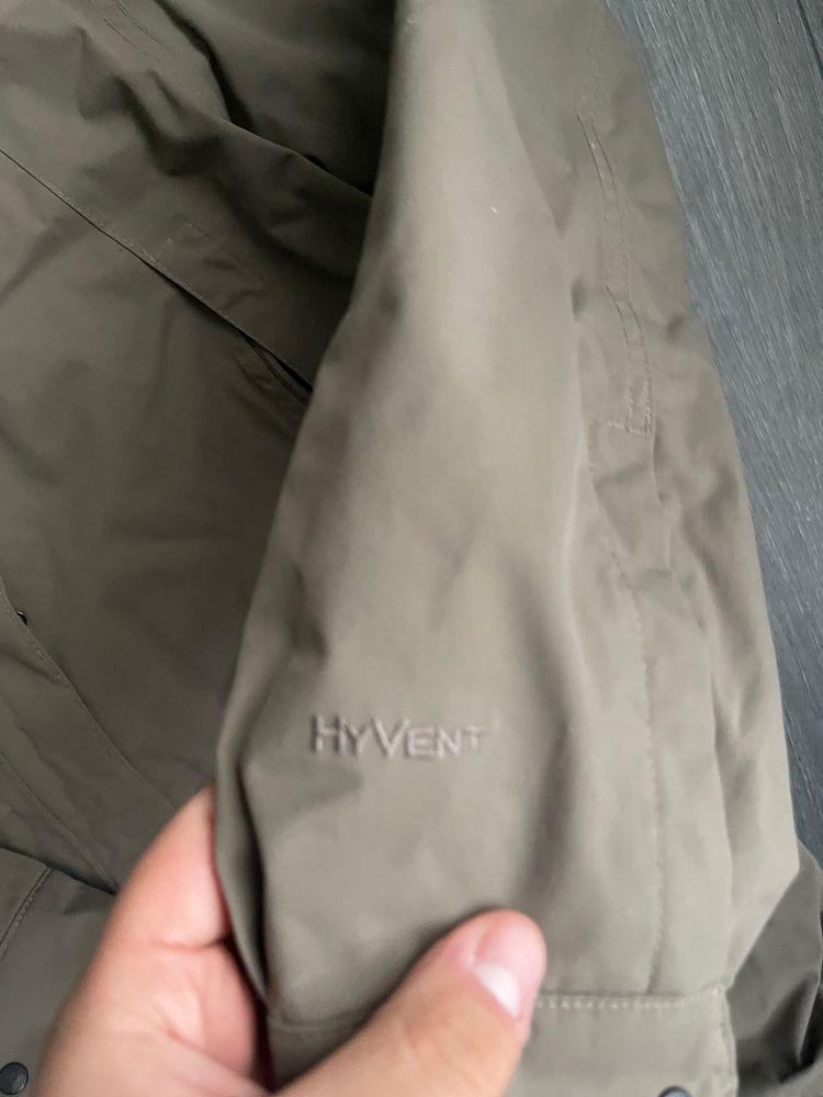 Khaki Medium Length Hyvent North Face Jacket 3