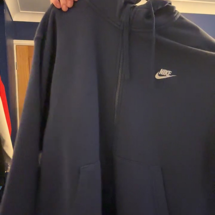 Nike nike mens xl navy zip up hoodie product image