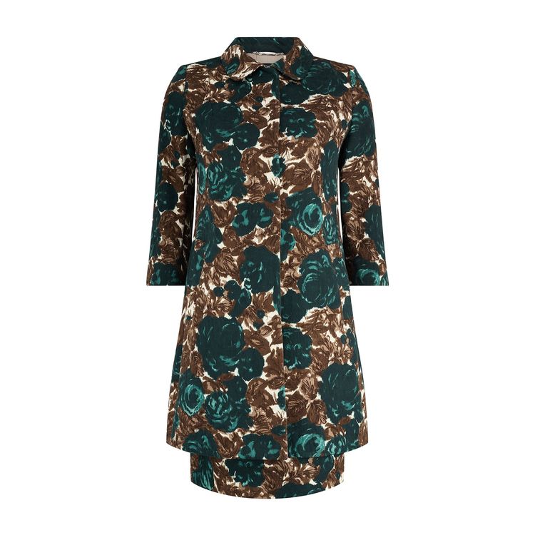 2011 Dolce & Gabbana Floral Cotton Dress and Jacket Ensemble image 2