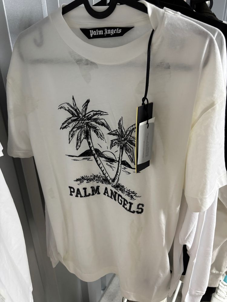 Palm Angels Palm Angels White T-Shirt - £320.00 product image