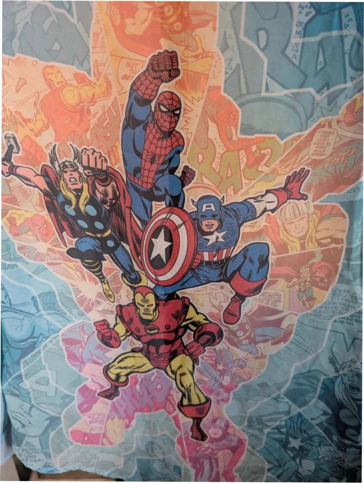 Immagine di Official Marvel Avengers Light Blue Long Sleeve Top Size M 6
