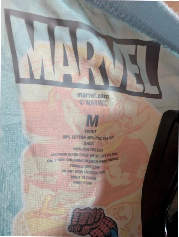 Immagine di Official Marvel Avengers Light Blue Long Sleeve Top Size M 2