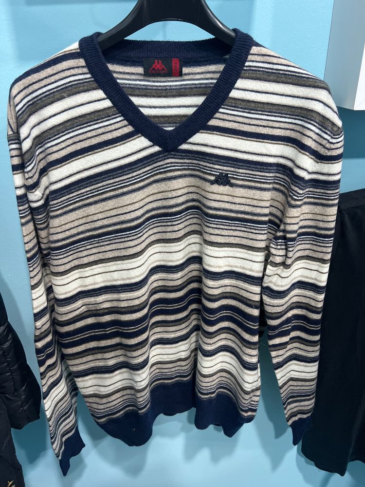 Kappa Striped V-Neck Sweater