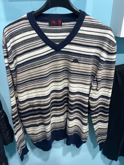 Kappa Striped V-Neck Sweater