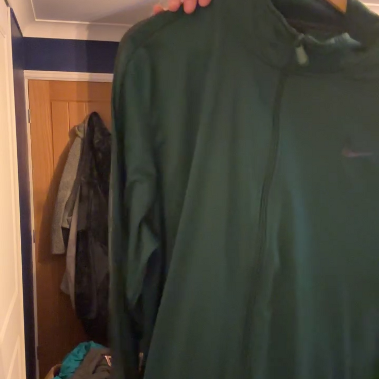 Nike mens nike green zip up xl  product image