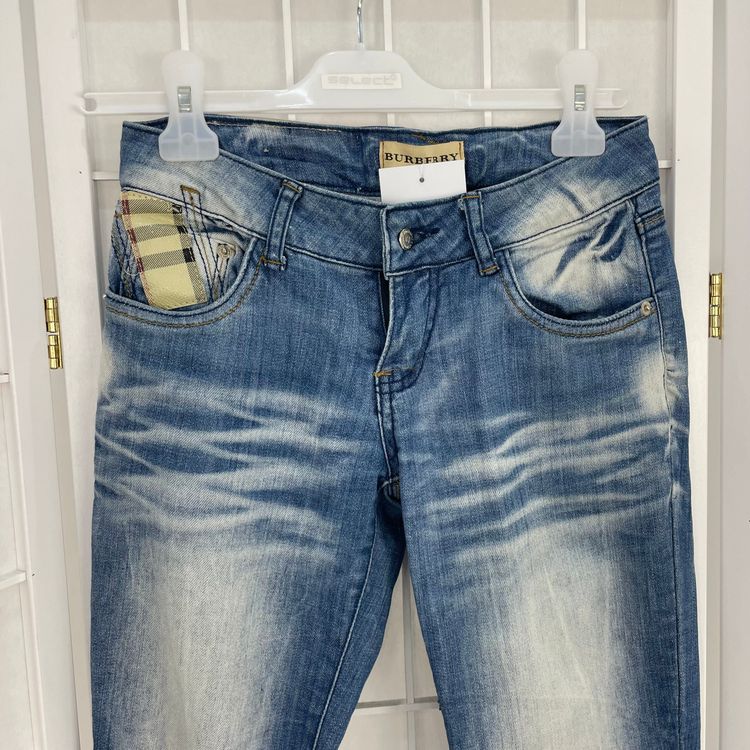 QUIET LUXURY DROP | small blue burberry bleached look jeans image 7