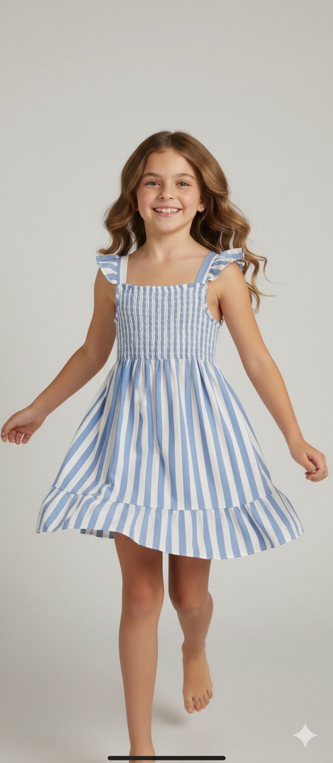Other Blue And White Striped Dress product image