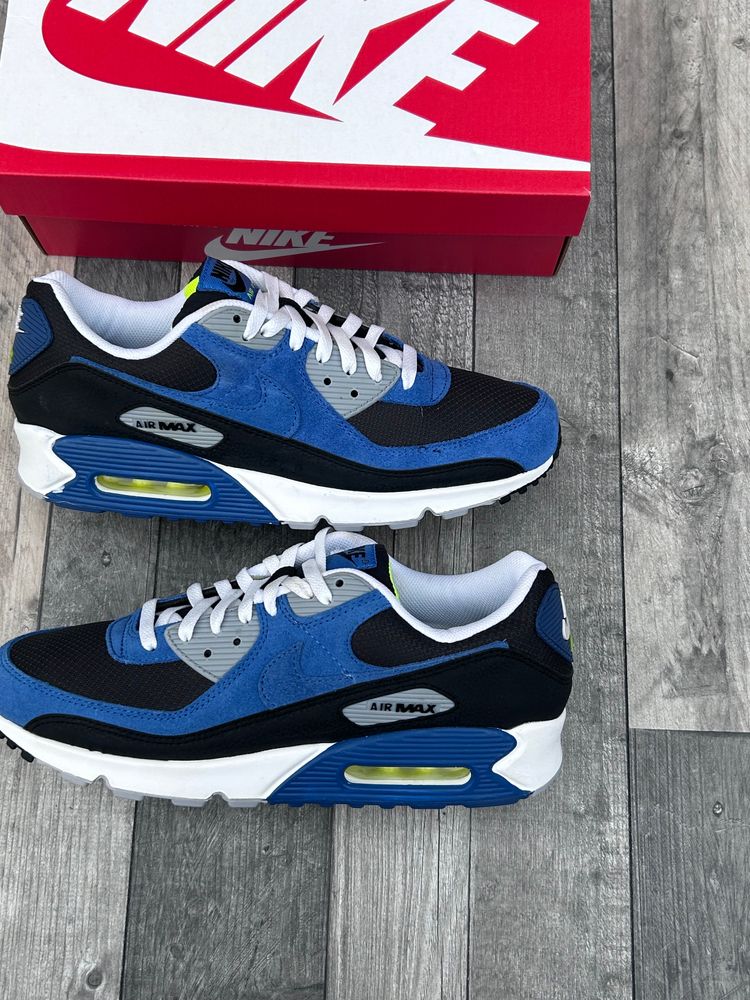 Immagine di Nike Air Max 90 Trainers ‘Black Atlantic Blue’ - Size UK 11  3