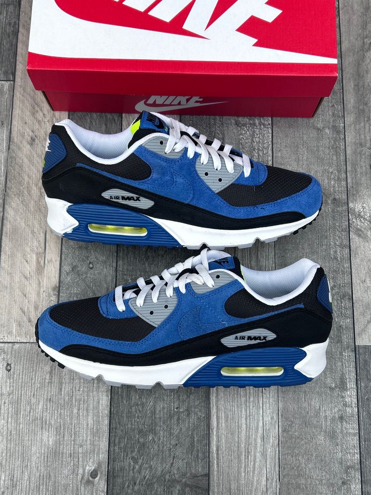 Immagine di Nike Air Max 90 Trainers ‘Black Atlantic Blue’ - Size UK 11  1