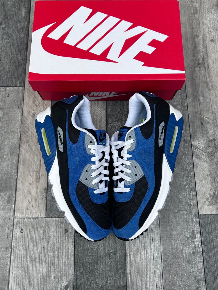 Immagine di Nike Air Max 90 Trainers ‘Black Atlantic Blue’ - Size UK 11  5
