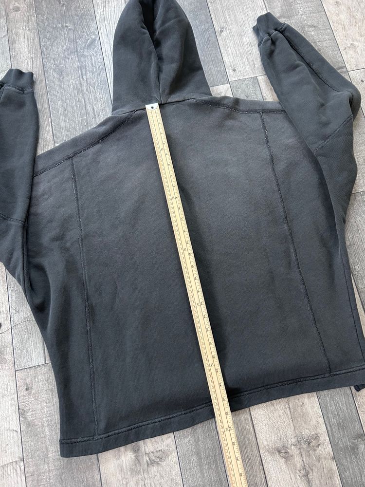 Represent Men’s Stepped Detail Relaxed Fit Hoodie ‘Stained Black’ - Size Small - RRP £165 9