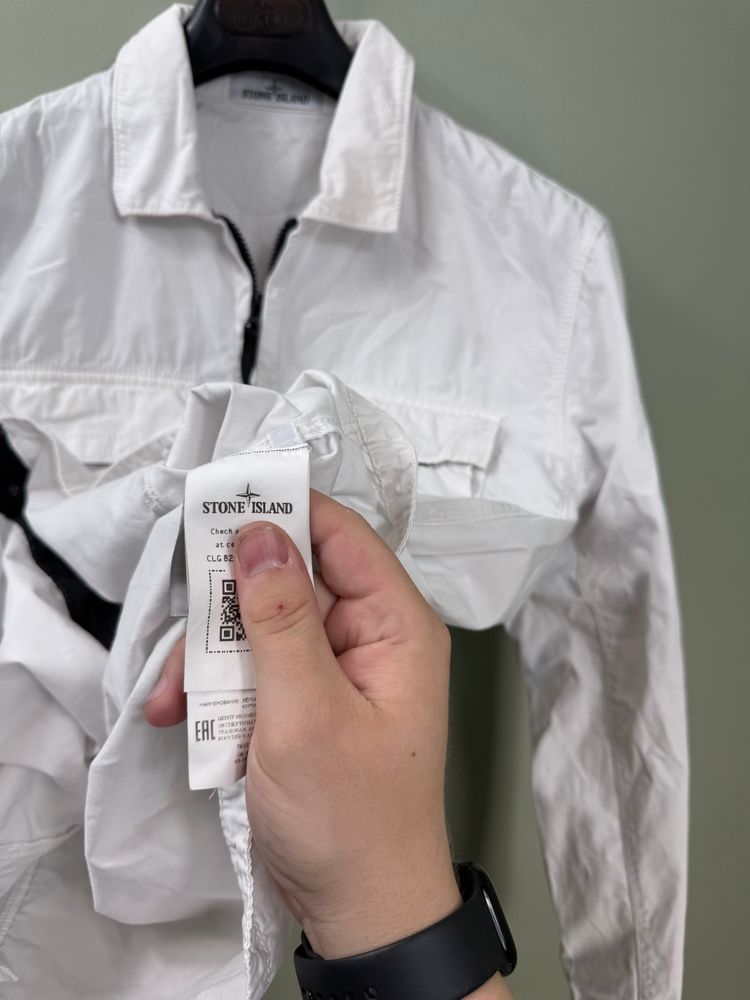 Stone Island White Overshirt image 5