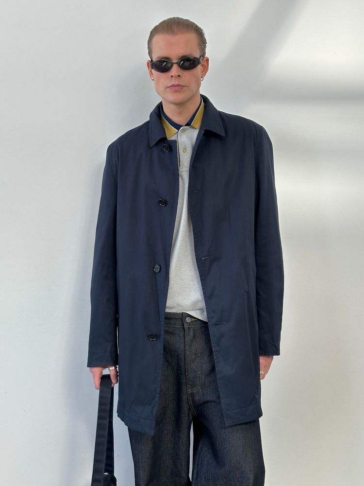 Hugo Boss 2000s Cotton Water Repellant Trench Coat - L 7