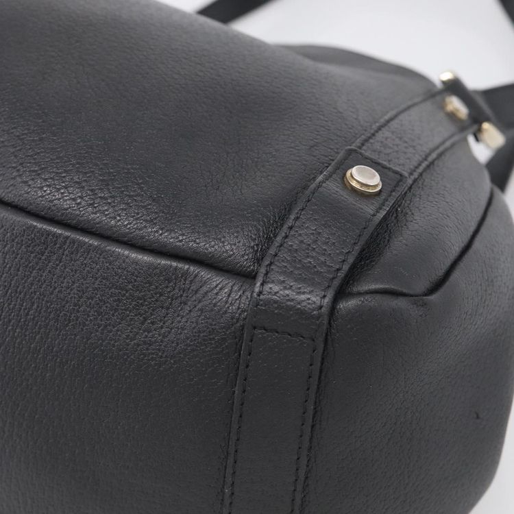 GUCCI Abbey Tote Bag Leather Black Gold 130736 Auth 211019V - Jerrillo image 10