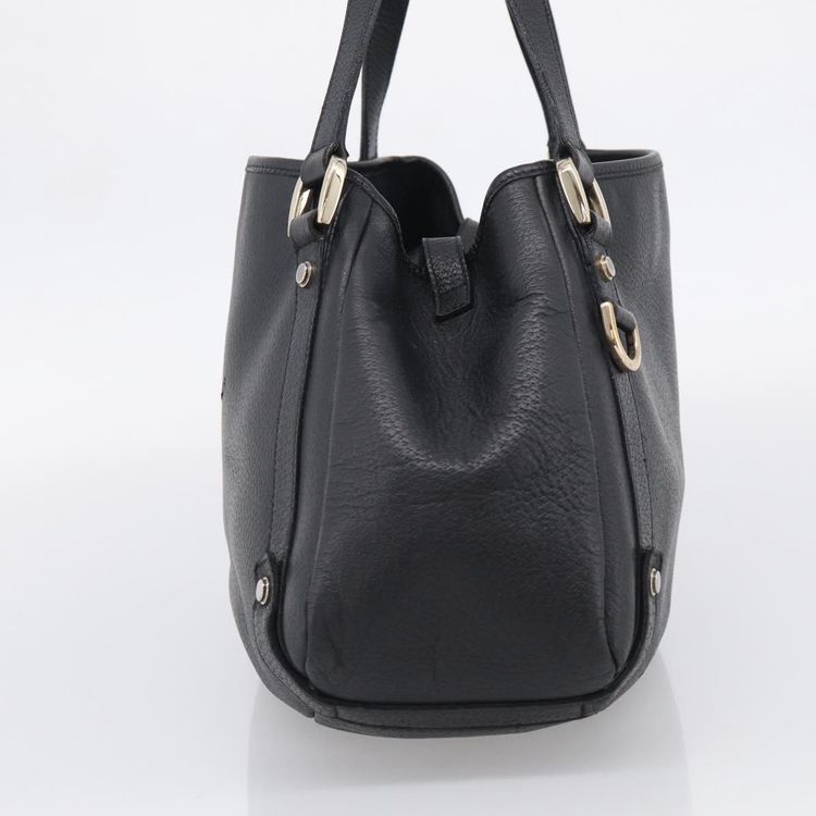 GUCCI Abbey Tote Bag Leather Black Gold 130736 Auth 211019V - Jerrillo image 4