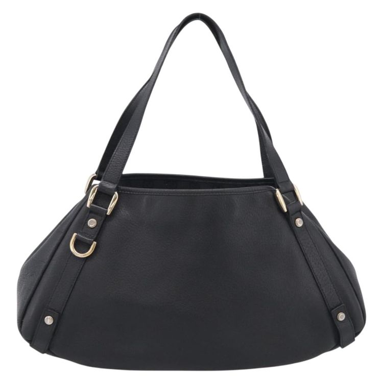 GUCCI Abbey Tote Bag Leather Black Gold 130736 Auth 211019V - Jerrillo image 2