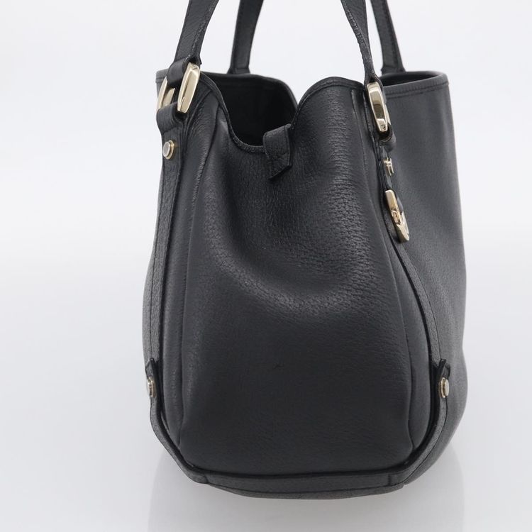 GUCCI Abbey Tote Bag Leather Black Gold 130736 Auth 211019V - Jerrillo image 5
