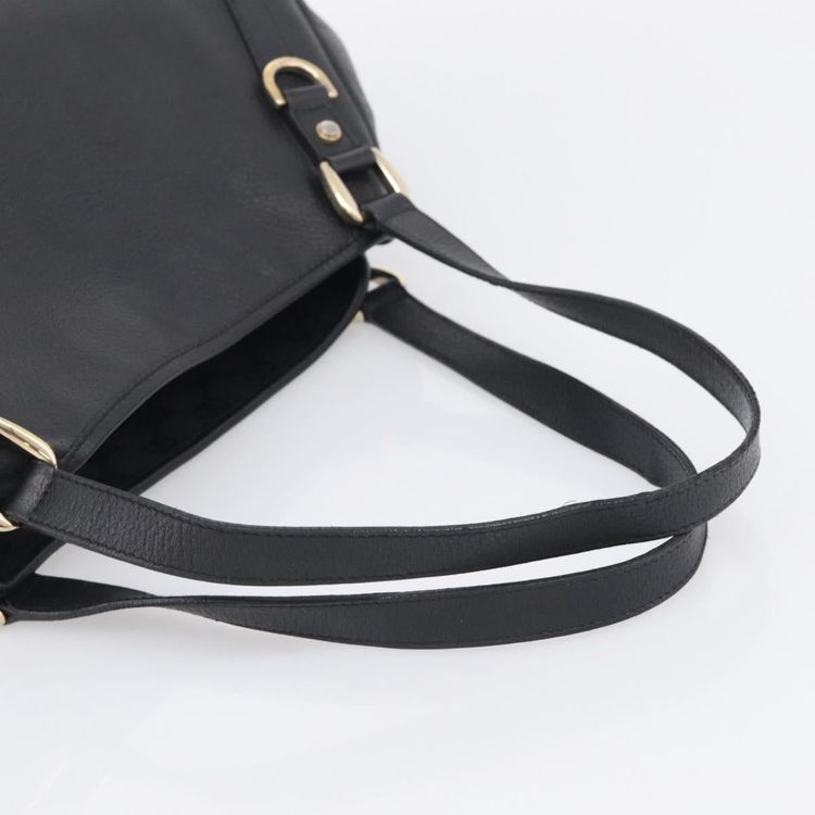 GUCCI Abbey Tote Bag Leather Black Gold 130736 Auth 211019V - Jerrillo image 7