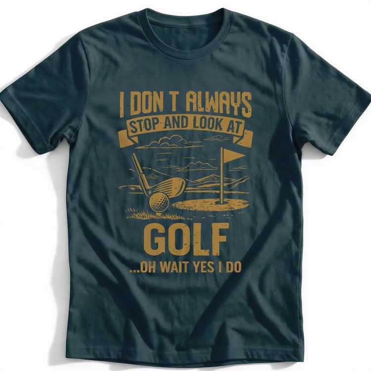ALWAYS LOOK AT GOLF 026 T Shirt image 2