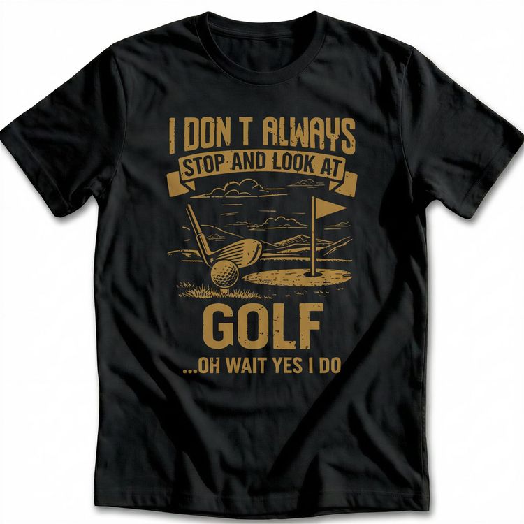 ALWAYS LOOK AT GOLF 026 T Shirt image 1