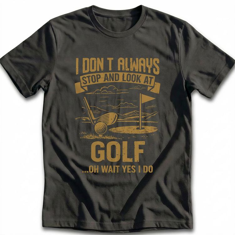 ALWAYS LOOK AT GOLF 026 T Shirt image 6