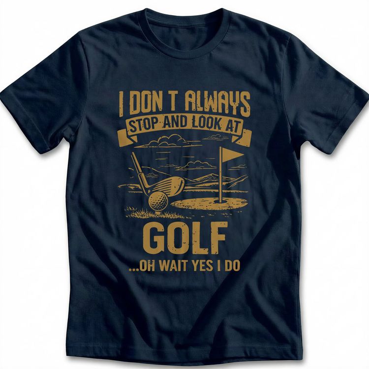 ALWAYS LOOK AT GOLF 026 T Shirt image 7