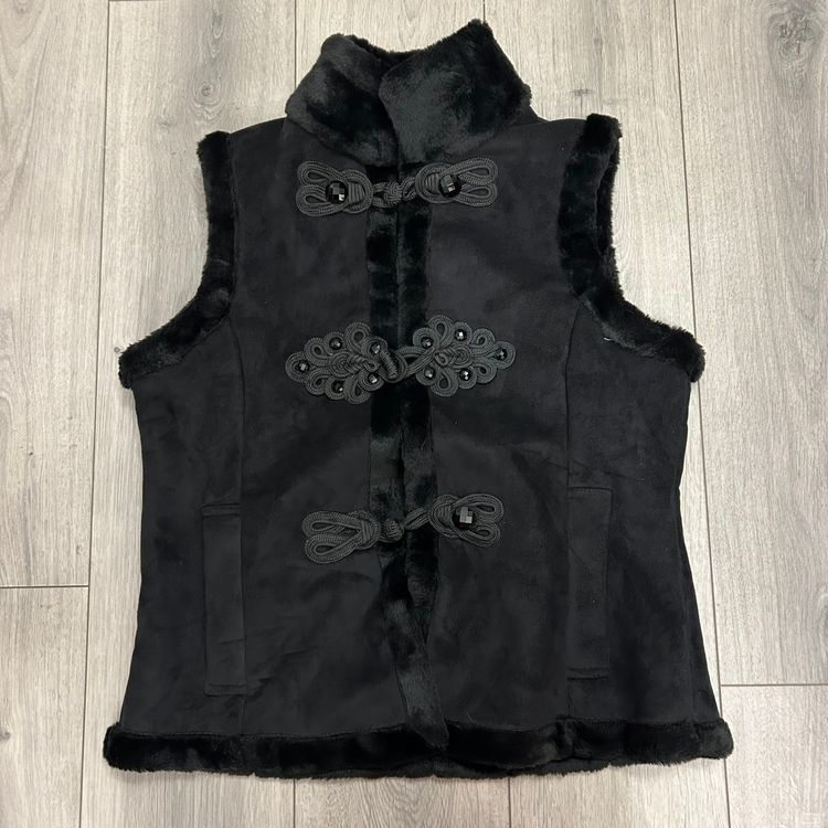 Coldwater Creek Black afghan gilet M product image