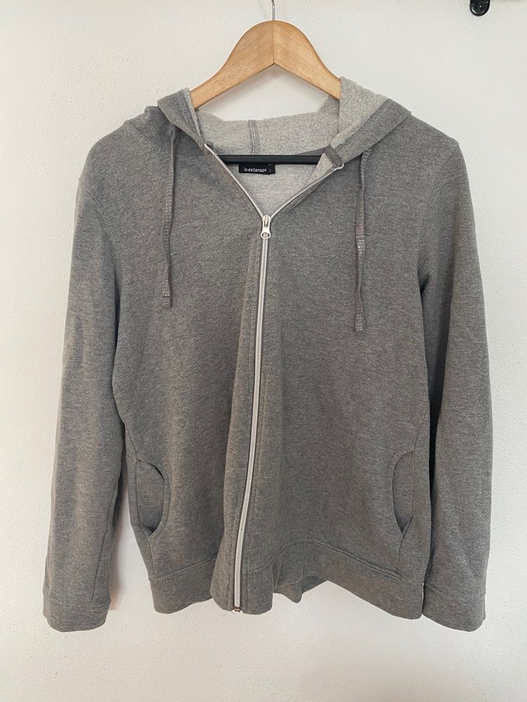 Other In Extenso Grey Zip-Up Hoodie product image