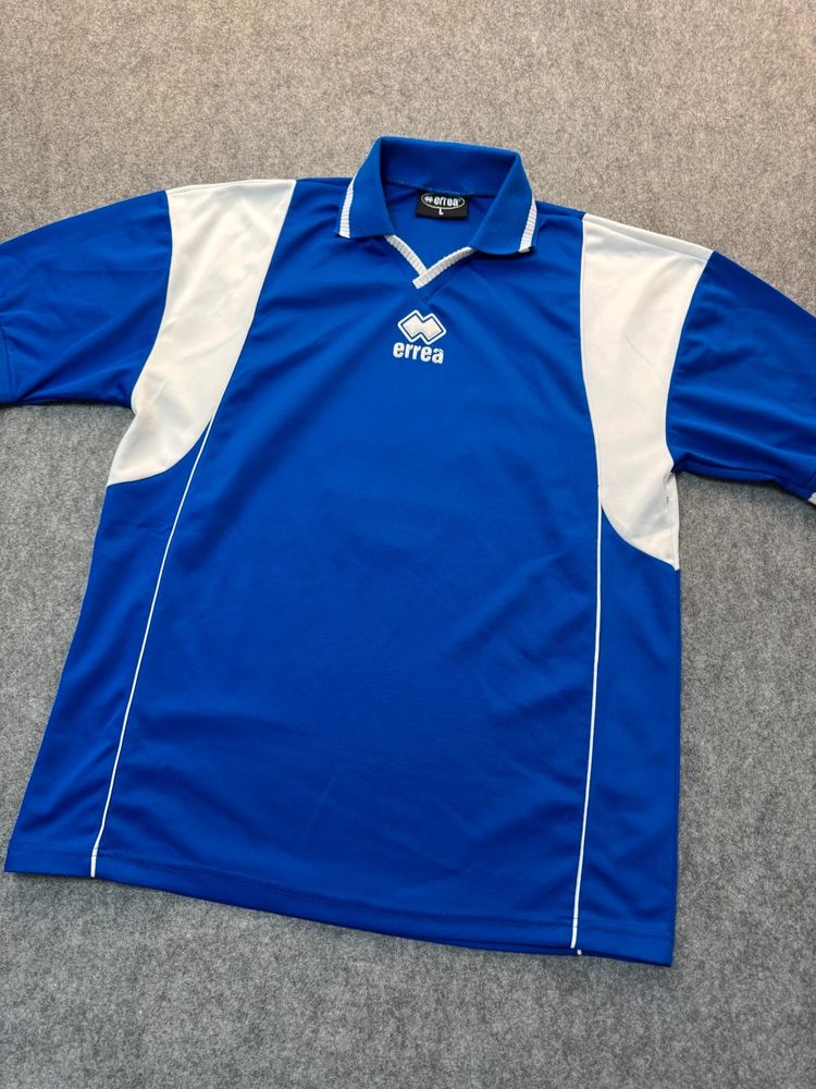 T-shirt Errea calcio blu e bianca L image 2