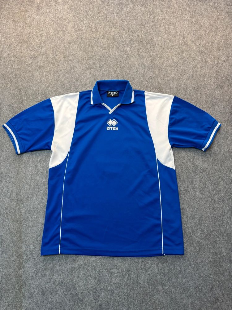 T-shirt Errea calcio blu e bianca L