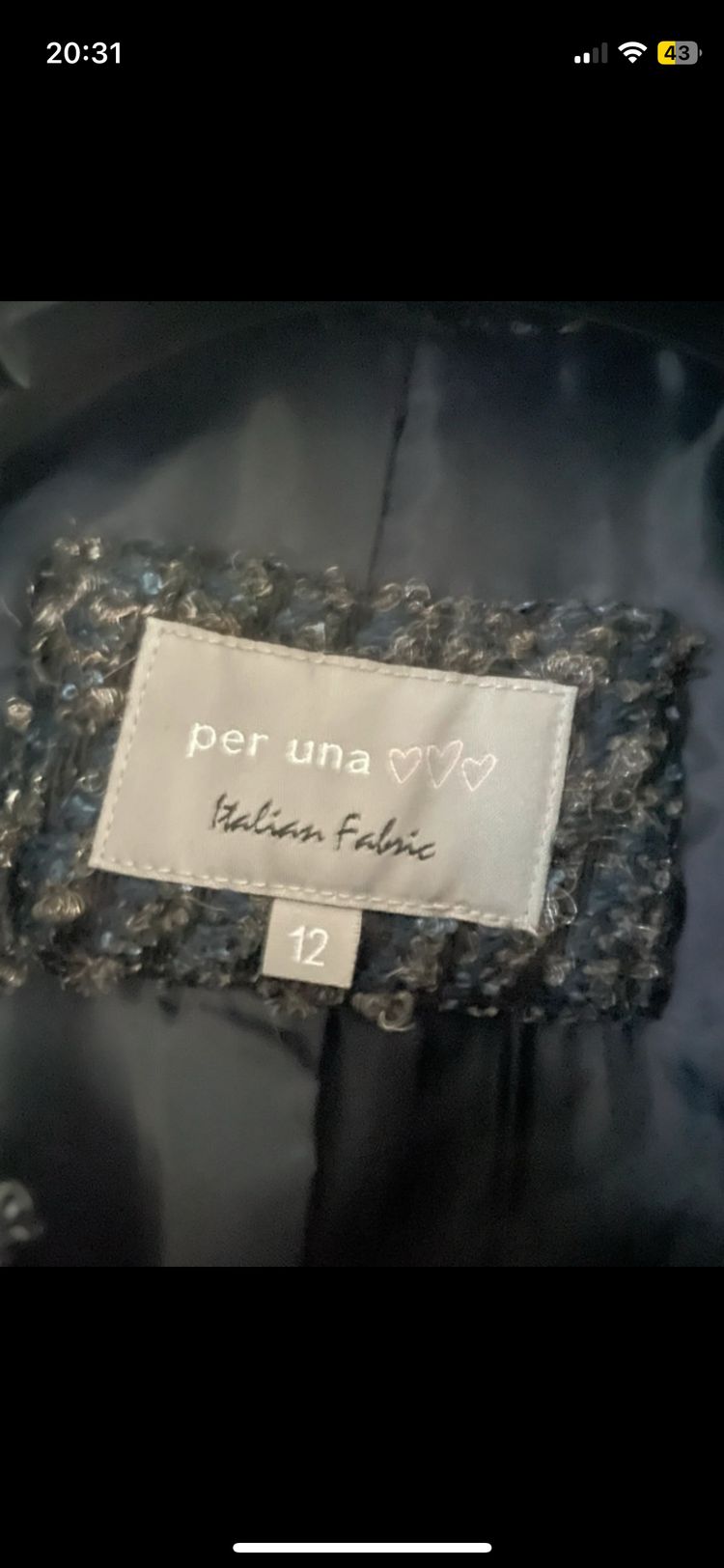 Per Una wool blend jacket size 12 2