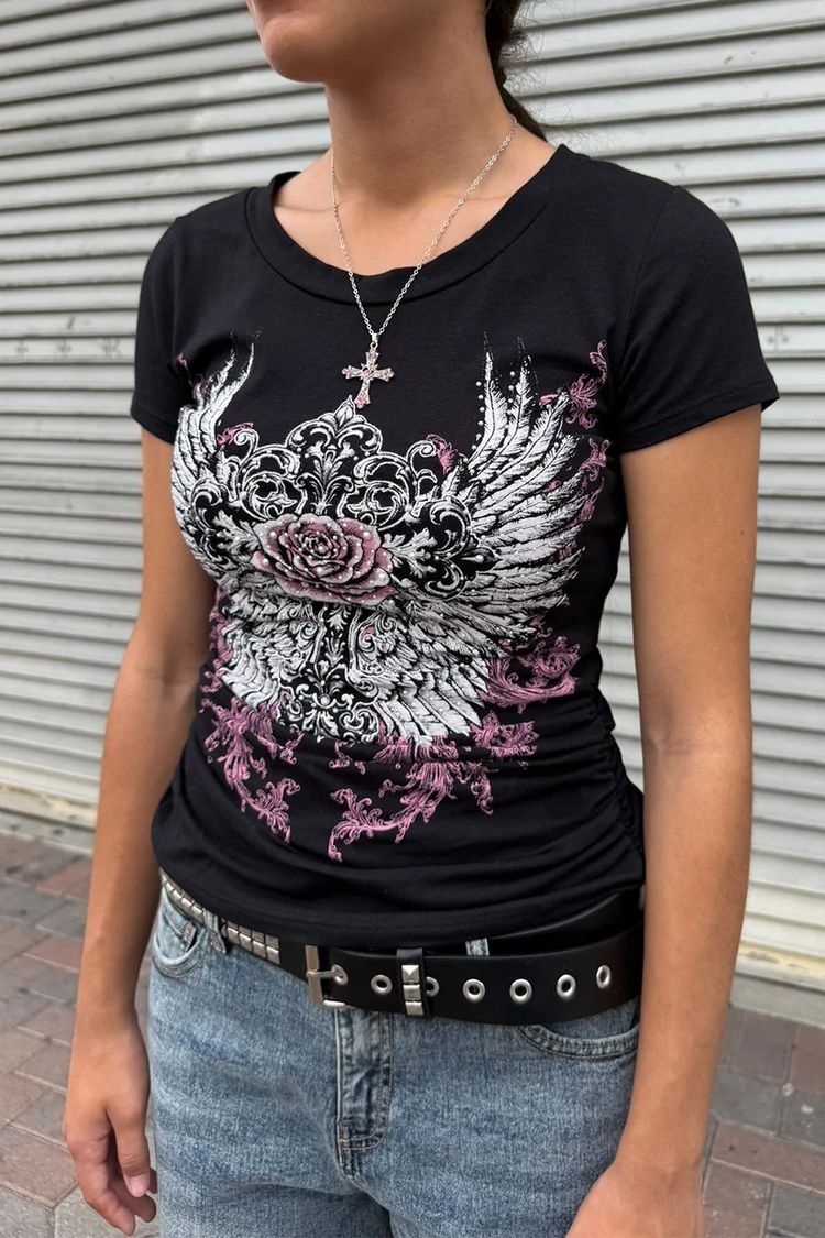 Immagine di Black Graphic T-Shirt 2