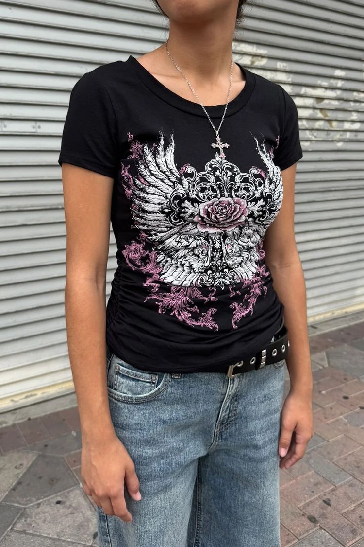 Black Graphic T-Shirt image 1