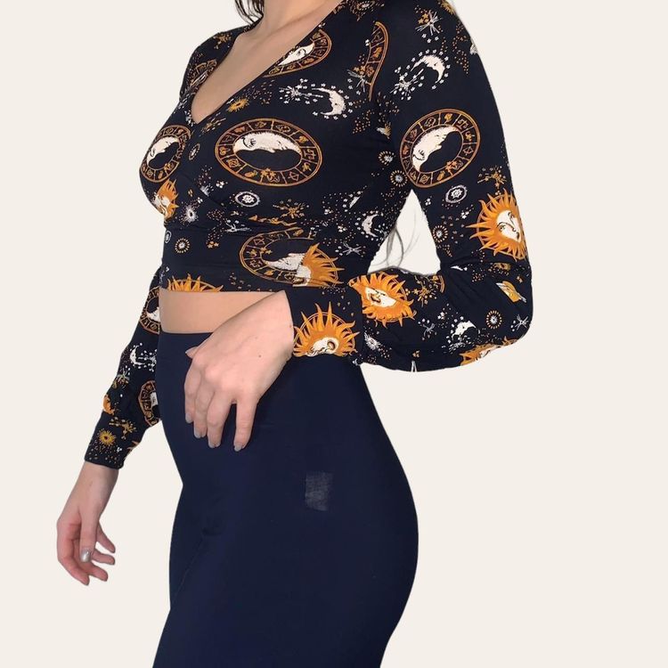 Urban Outfitters Navy Astrological Urban Outfitters Top product image