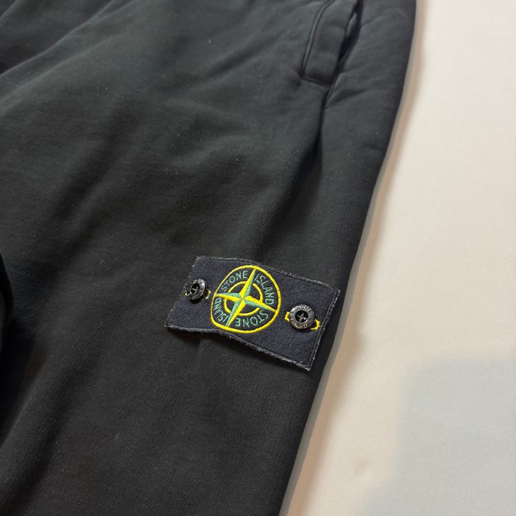 Stone Island Black Cotton Joggers - Large imagen 4