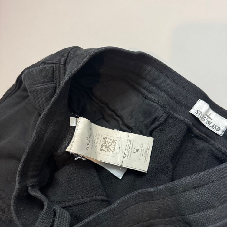 Stone Island Black Cotton Joggers - Large imagen 3