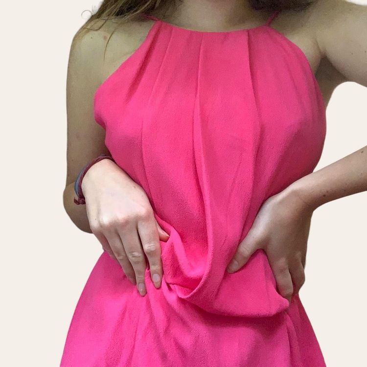 Other Pink Mini Dress With Lace Back product image