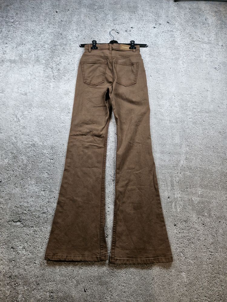 FLARED Brown Flared Pants
