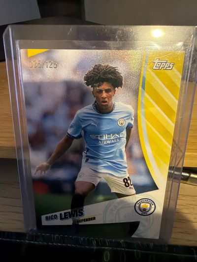 Topps Manchester City Rico Lewis Football Trading Card