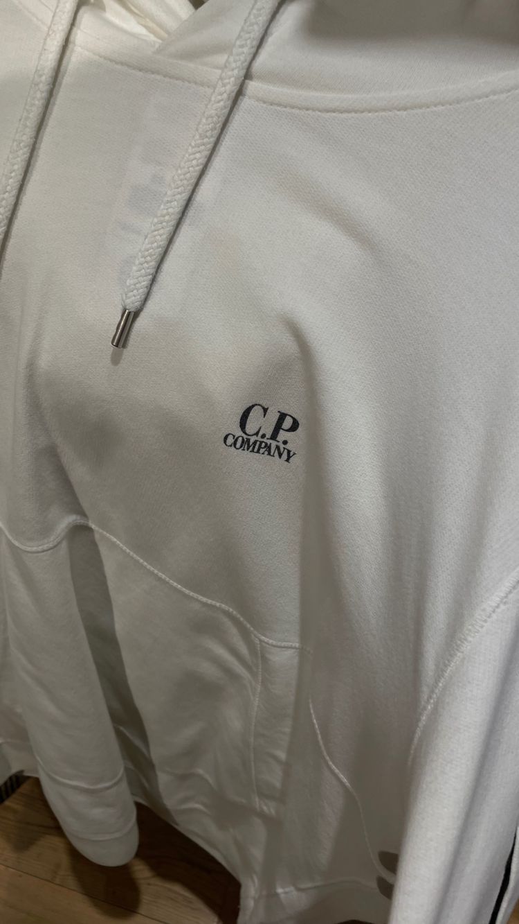 C.P. Company White Hoodie 2