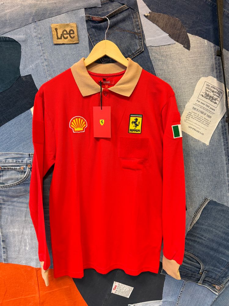 Ferrari Long Sleeve Polo Shirt